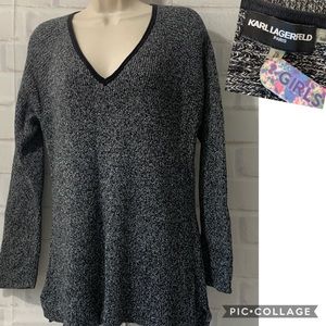 VINTAGE Karl Lagerfeld Black & White Sweater